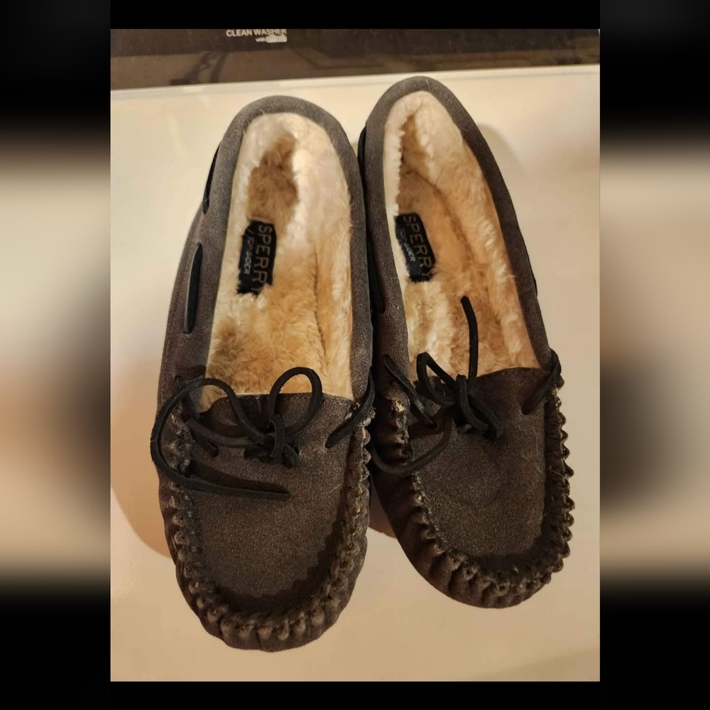 Sperry Women's Gray Reina Slippers Size 9